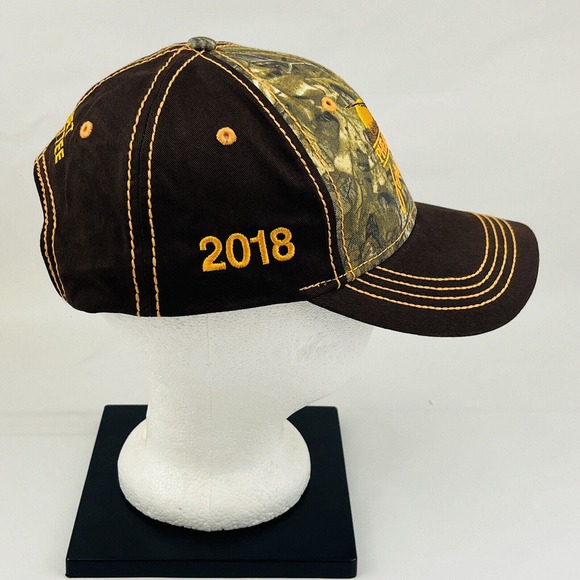 Pheasants Forever Strapback Hat 2018 Banquet Committee Embroidery Camo Brown - Picture 3 of 7